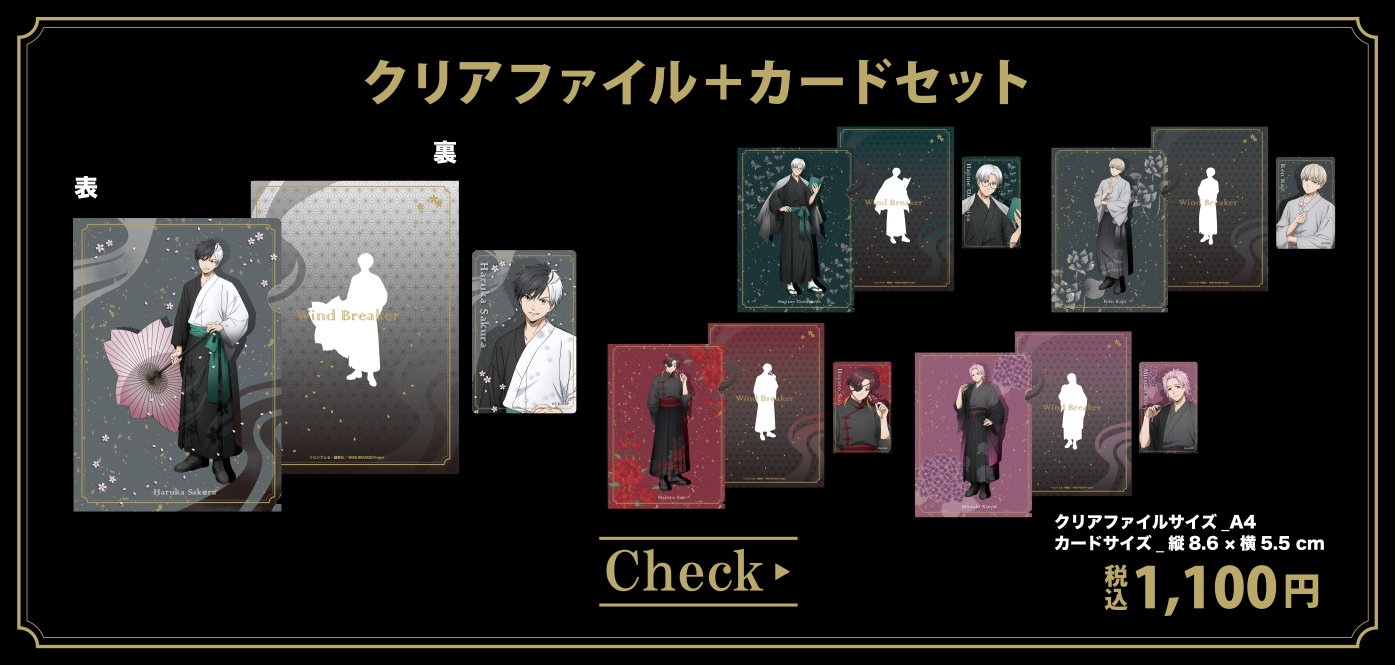 クリアファイル＋カードセット