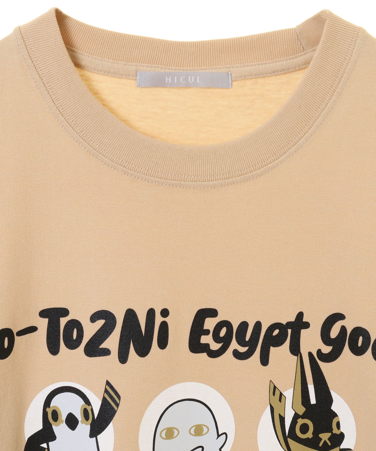 とーとつにエジプト神_HICUL（ハイカル）プリントTシャツ_TTEG8