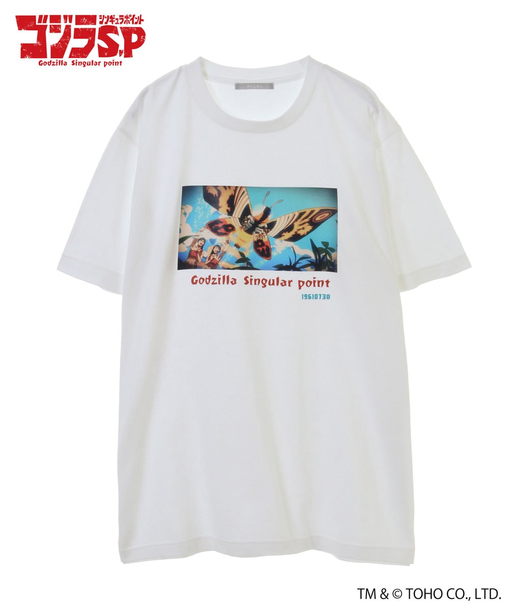 『ゴジラ S.P＜シンギュラポイント＞』_HICUL（ハイカル）オリジナルグラフィックTシャツ_モスラ 詳細画像 WHITE 1