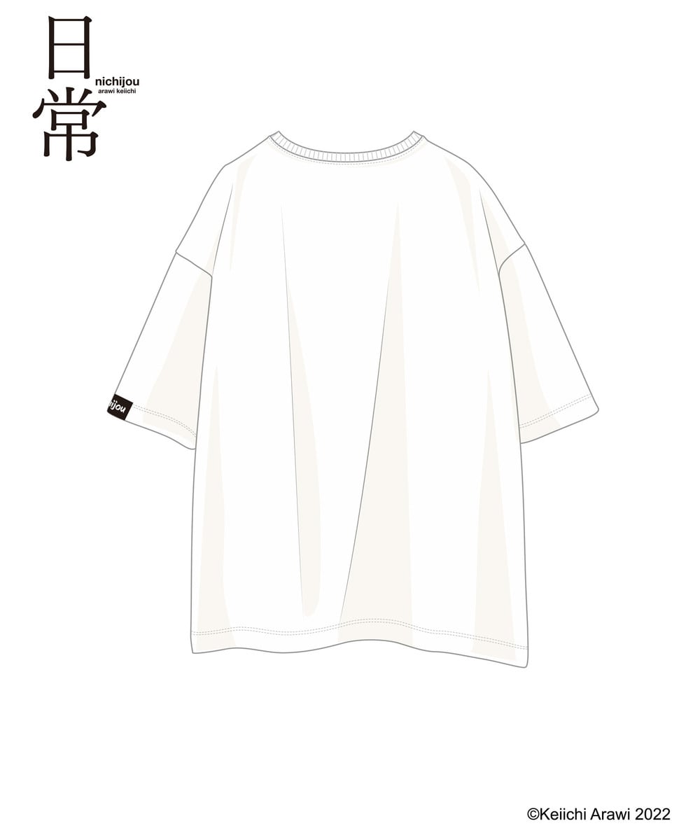 「日常」HICUL（ハイカル）オリジナル_ワンポイント刺繍Tシャツ（NEZUMI） 詳細画像 WHITE 2