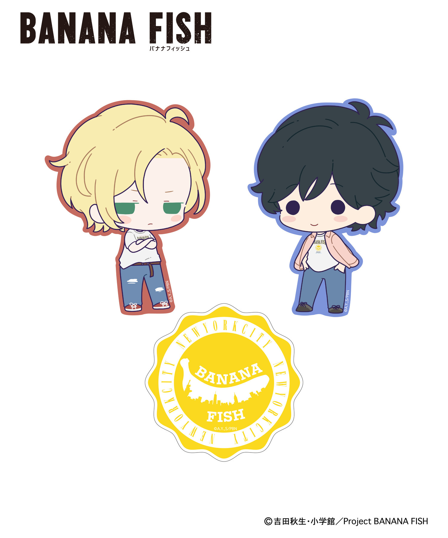 TVアニメ『BANANA FISH』_HICUL（ハイカル）新規描き起こし_ステッカーセット｜HICUL ONLINE STORE│ハイカル  オンライン ストア