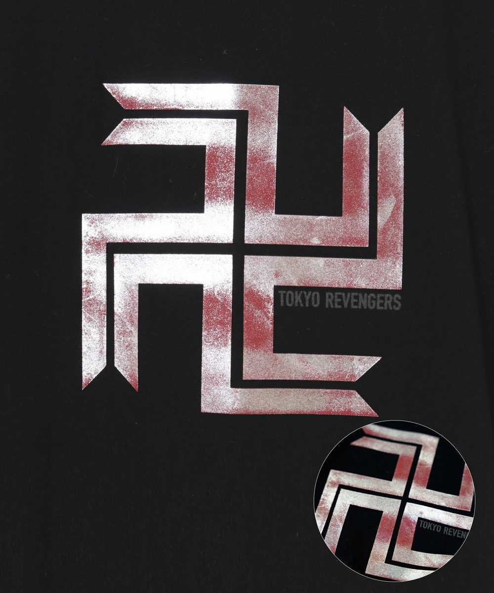 東京リベンジャーズ_HICUL（ハイカル）オリジナルグラフィックTシャツ_卍 詳細画像 BLACK 5