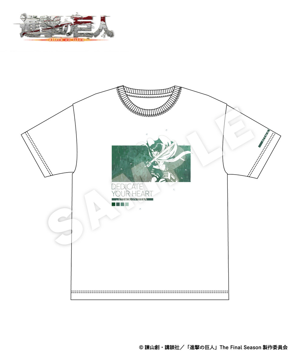  TVアニメ『進撃の巨人』Tシャツ_リヴァイ 詳細画像 - 1