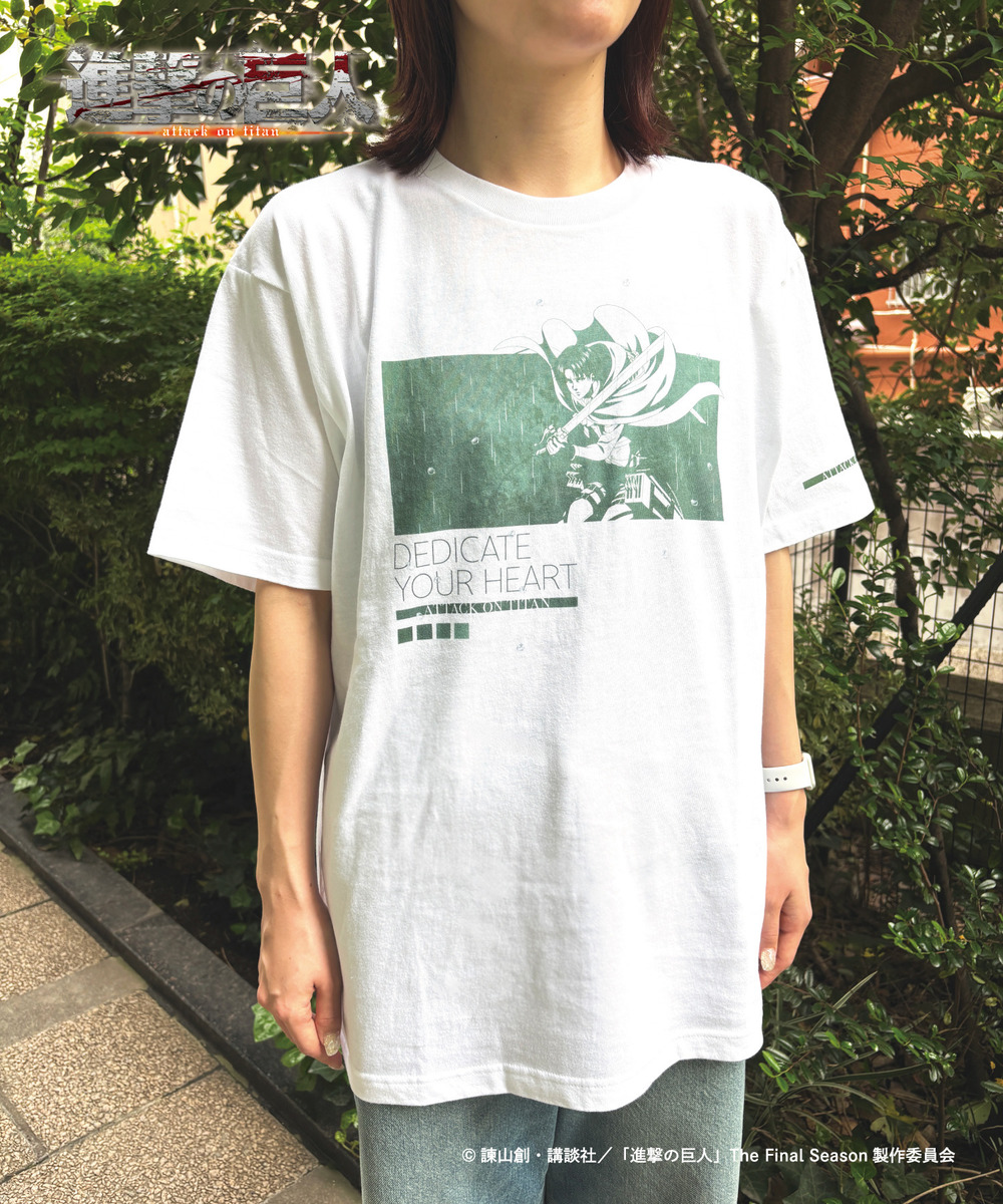  TVアニメ『進撃の巨人』Tシャツ_リヴァイ 詳細画像 - 5