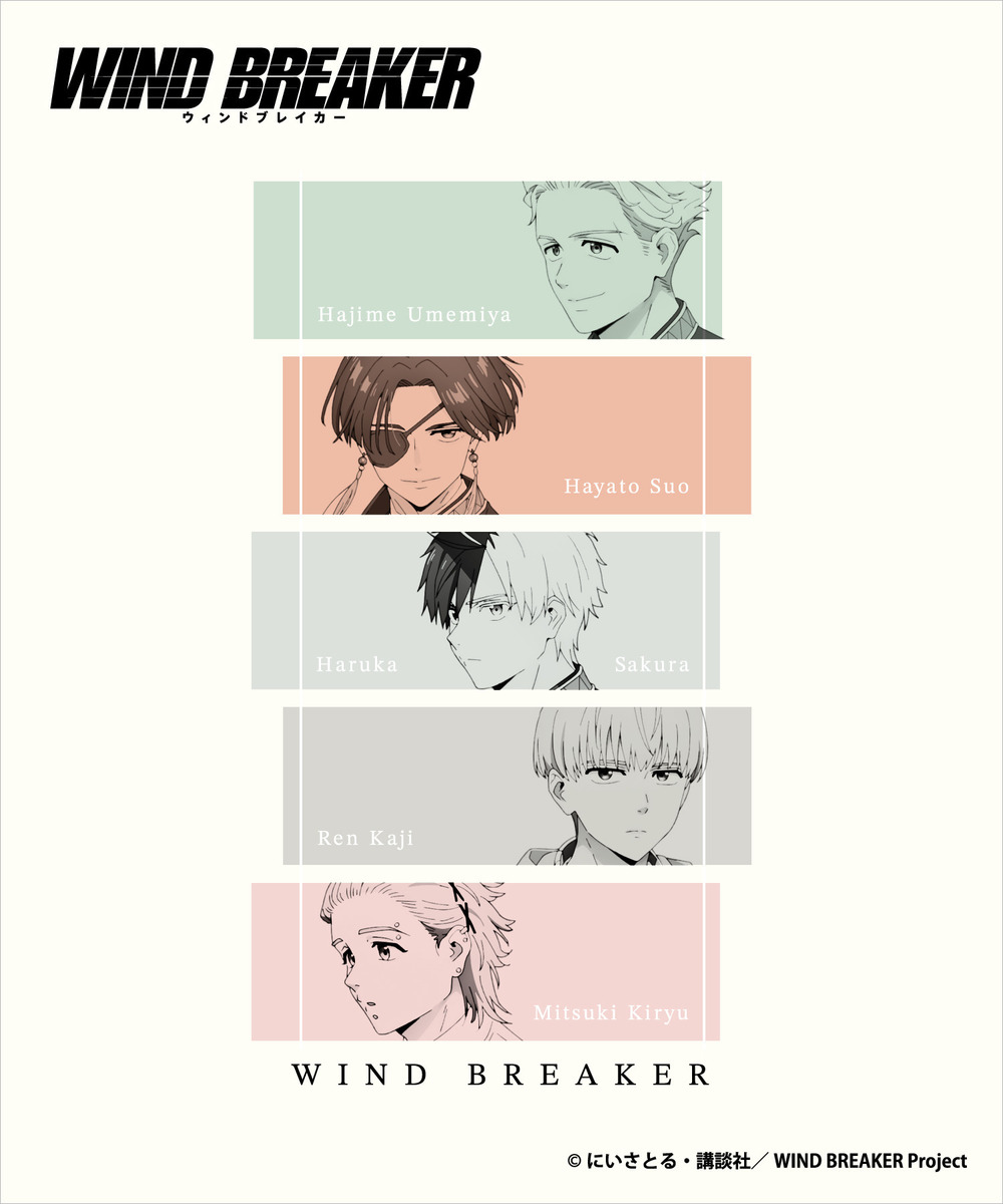 TVアニメ『WIND BREAKER』Tシャツ 詳細画像 - 2