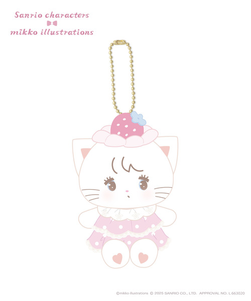 『mikko illustrations × sanrio characters』ぬいぐるみキーホルダー_ムース【二次受注】