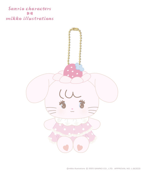 『mikko illustrations × sanrio characters 』ぬいぐるみキーホルダー_キャミー【二次受注】