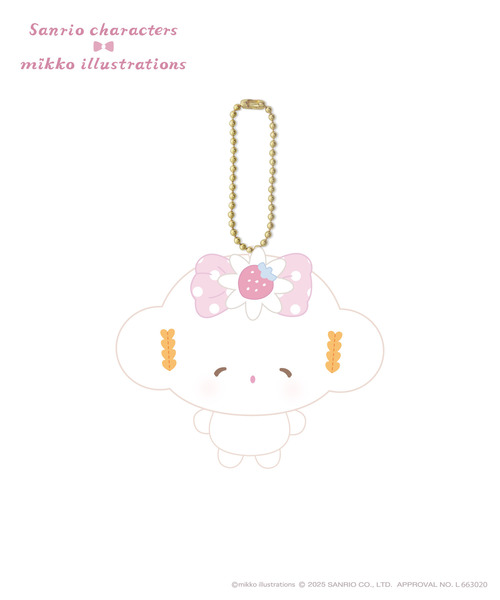 『mikko illustrations × sanrio characters 』ぬいぐるみキーホルダー_こぎみゅん
