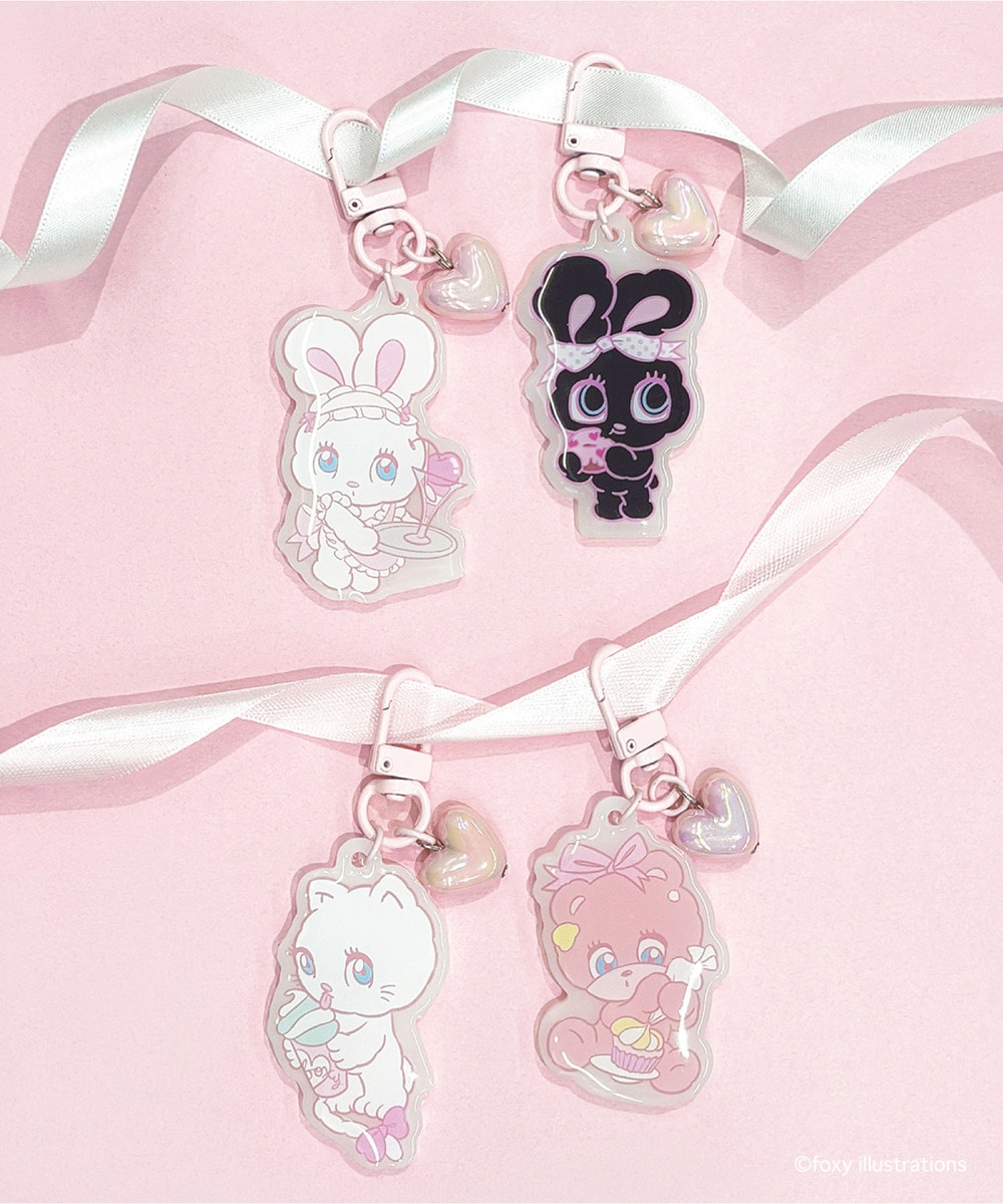 【foxy illustrations】アクリルチャーム_BUNNY 詳細画像 - 2