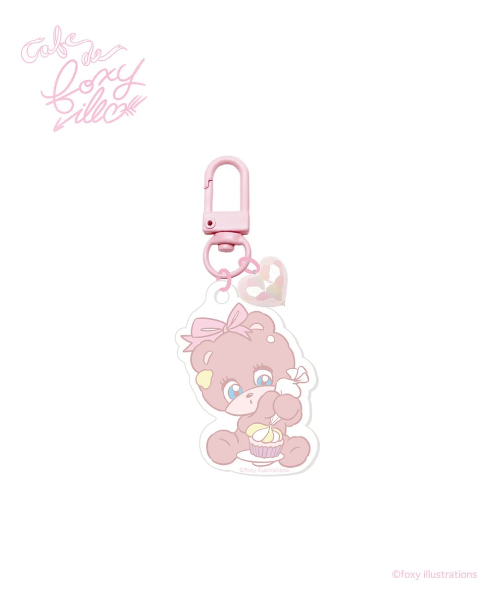 【foxy illustrations】アクリルチャーム_BEAR 詳細画像 - 1
