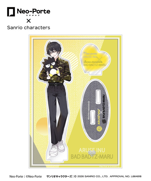 『Neo-Porte×Sanrio characters』アクリルスタンド_或世イヌ×バッドばつ丸