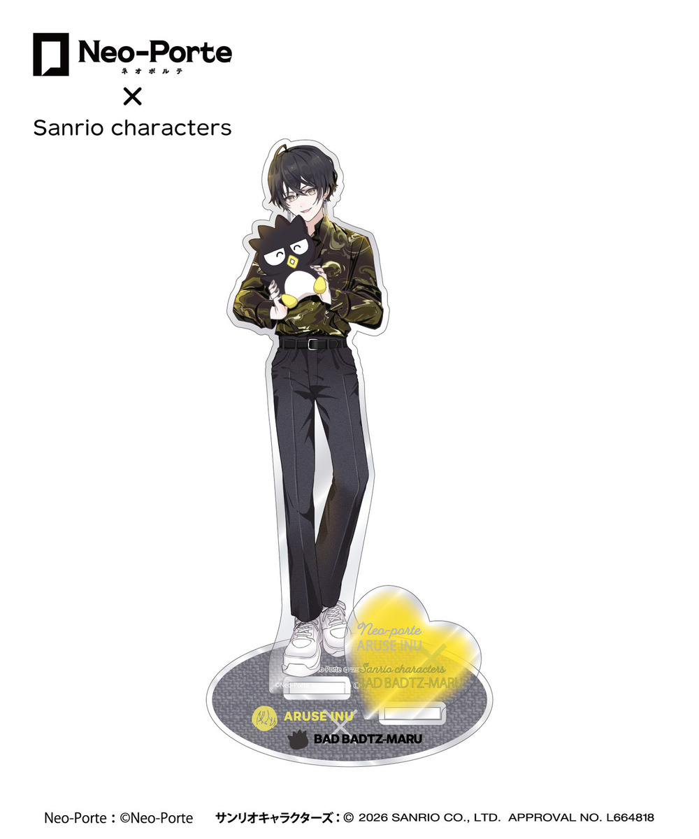 『Neo-Porte&times;Sanrio characters』アクリルスタンド_或世イヌ&times;バッドばつ丸 詳細画像 - 2