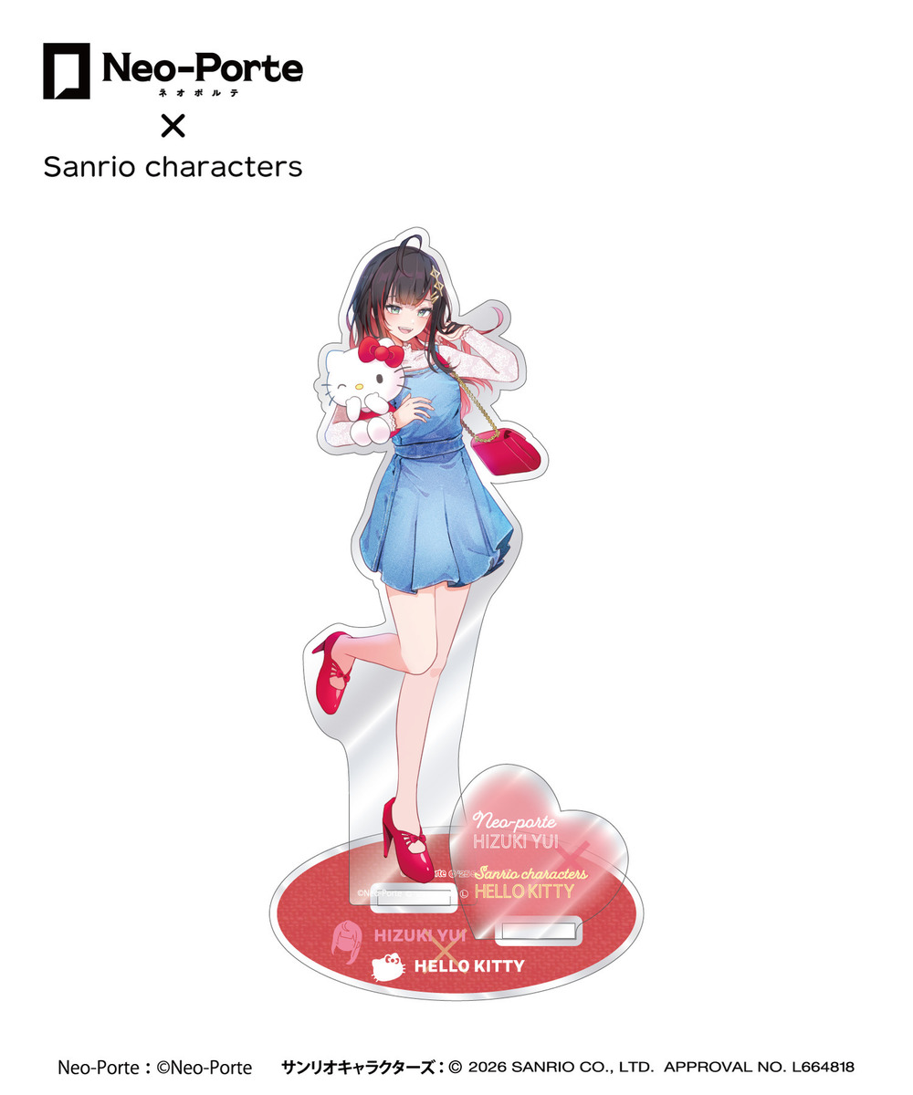 『Neo-Porte&times;Sanrio characters』アクリルスタンド_緋月ゆい&times;ハローキティ 詳細画像 - 2