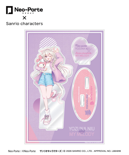 『Neo-Porte×Sanrio characters』アクリルスタンド_夜絆ニウ×マイメロディ