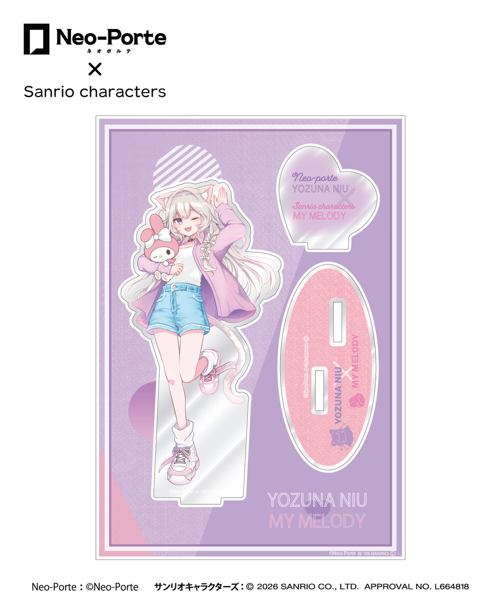 『Neo-Porte&times;Sanrio characters』アクリルスタンド_夜絆ニウ&times;マイメロディ 詳細画像 - 1