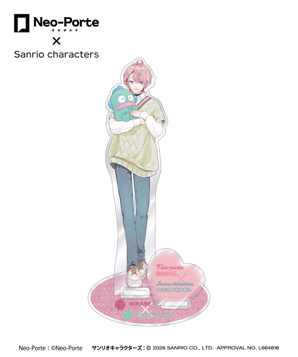 『Neo-Porte&times;Sanrio characters』アクリルスタンド_水無瀬&times;ハンギョドン 詳細画像 - 2
