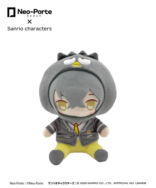 『Neo-Porte×Sanrio characters』ふわフレぬいぐるみ_或世イヌ×バッドばつ丸