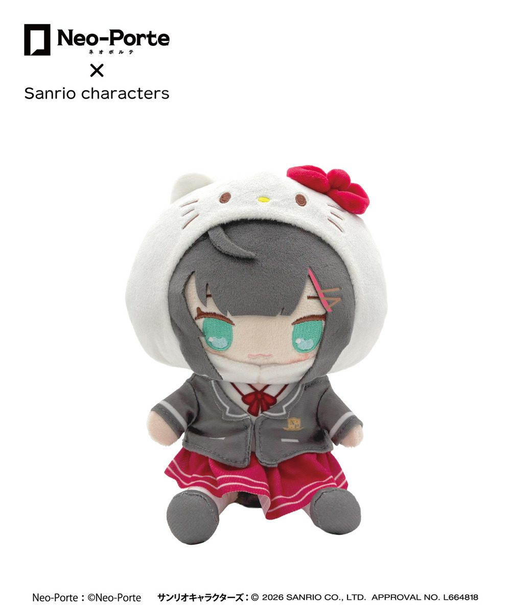 『Neo-Porte&times;Sanrio characters』ふわフレぬいぐるみ_緋月ゆい&times;ハローキティ 詳細画像 - 1