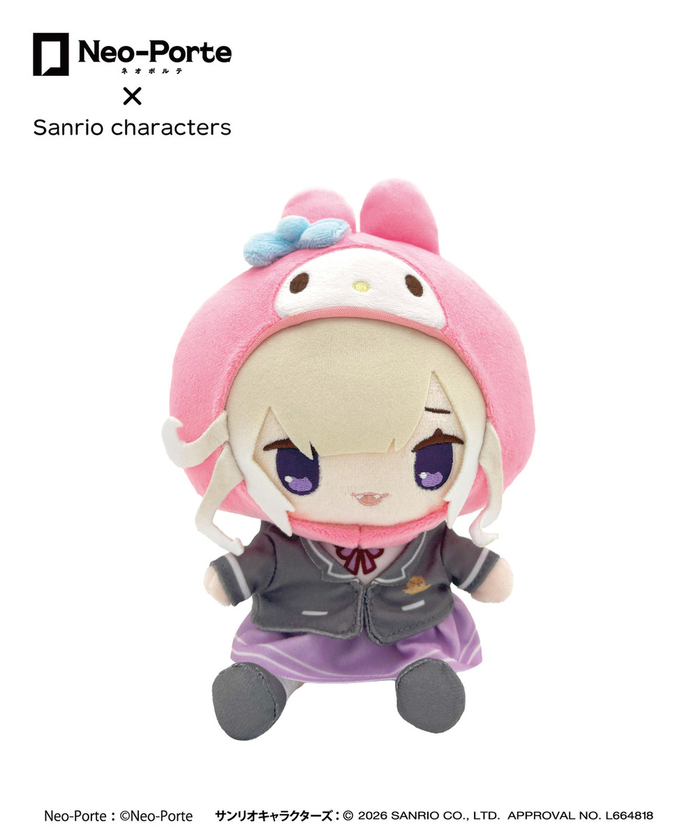 『Neo-Porte&times;Sanrio characters』ふわフレぬいぐるみ_夜絆ニウ&times;マイメロディ 詳細画像 - 1