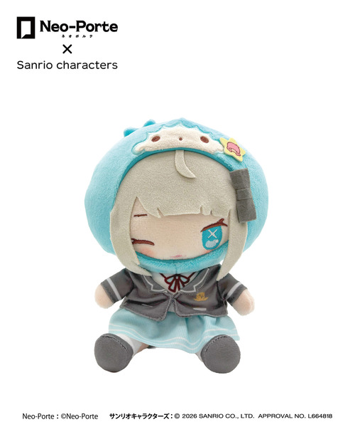 『Neo-Porte×Sanrio characters』ふわフレぬいぐるみ_絲依とい×リトルツインスターズ（キキ）