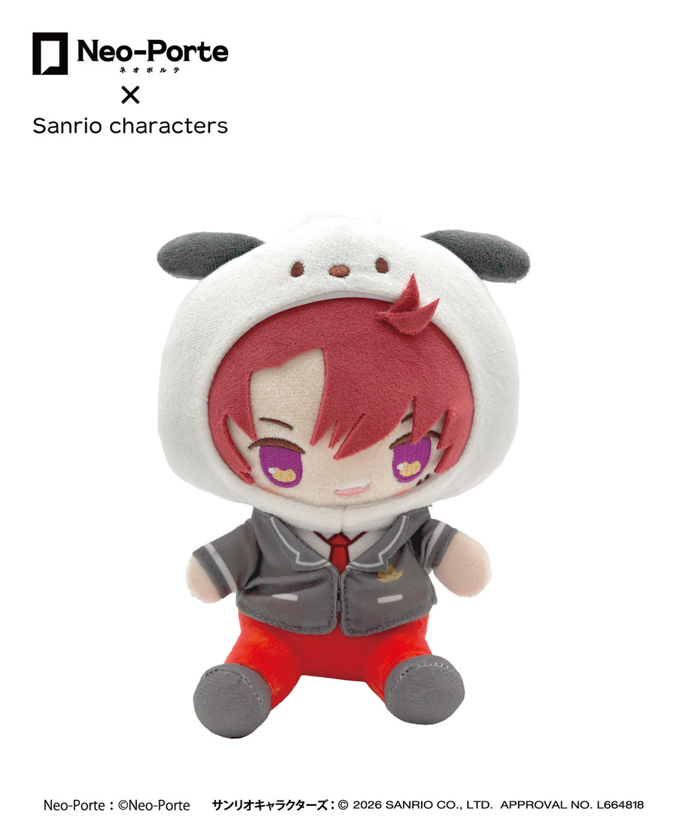 『Neo-Porte&times;Sanrio characters』ふわフレぬいぐるみ_柊ツルギ&times;ポチャッコ 詳細画像 - 1