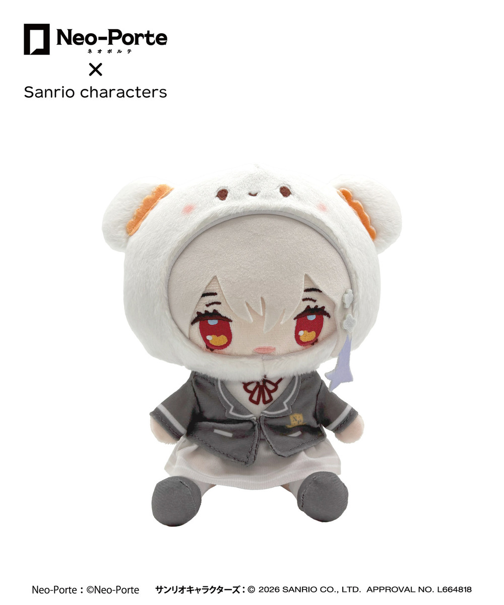 『Neo-Porte&times;Sanrio characters』ふわフレぬいぐるみ_白那しずく&times;こぎみゅん 詳細画像 - 1