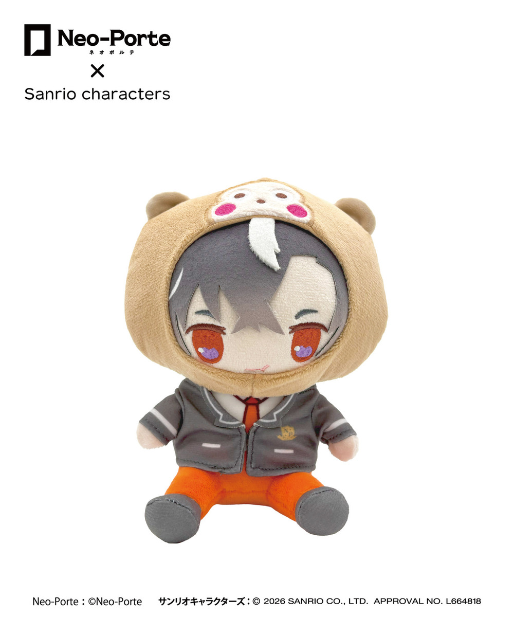 『Neo-Porte&times;Sanrio characters』ふわフレぬいぐるみ_鬼ヶ谷テン&times;おさるのもんきち 詳細画像 - 1