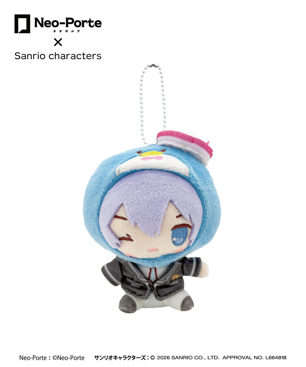 『Neo-Porte&times;Sanrio characters』ぬいぐるみキーホルダー_白雪レイド&times;タキシードサム 詳細画像 - 1