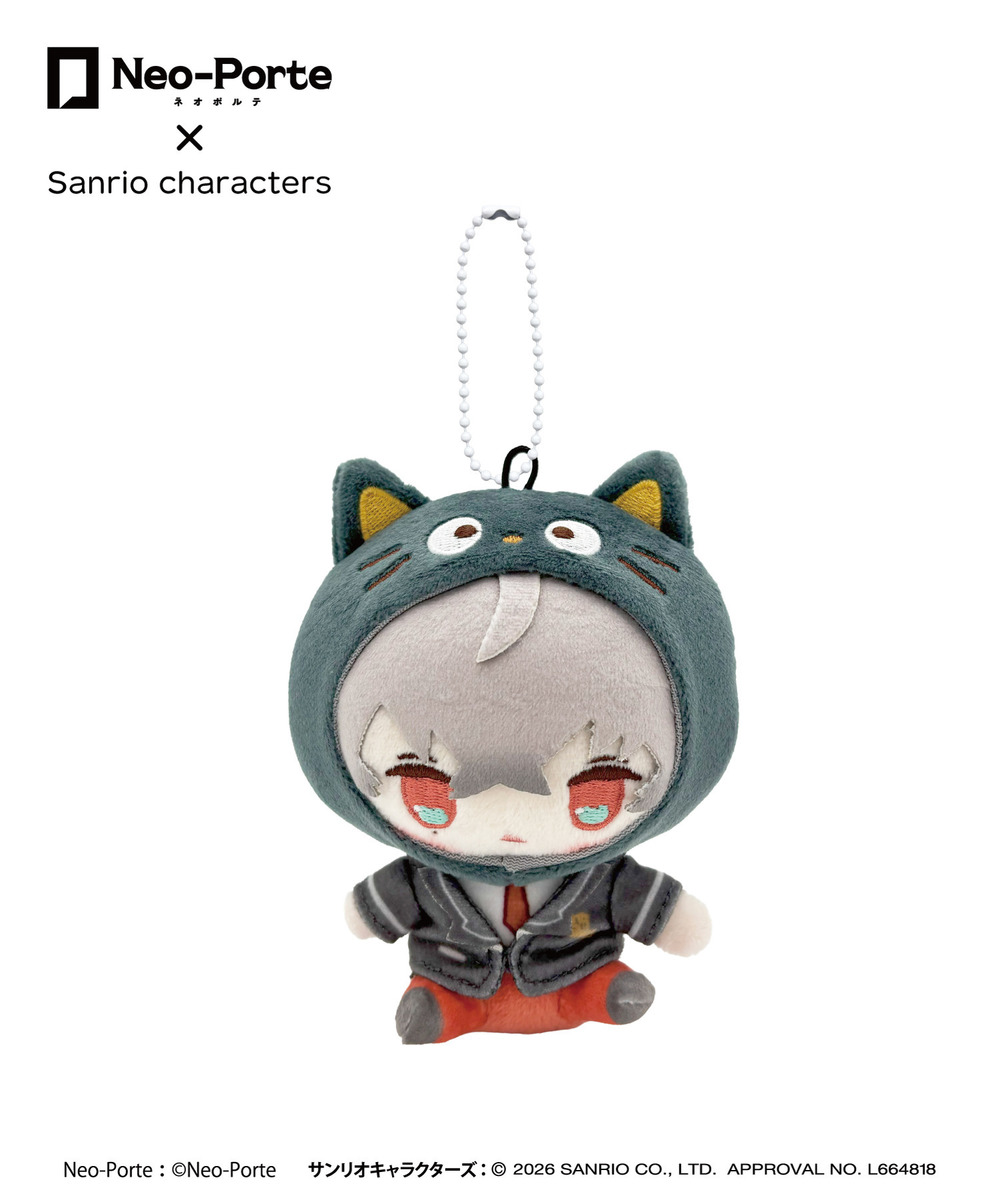 『Neo-Porte&times;Sanrio characters』ぬいぐるみキーホルダー_久我レオ&times;チョコキャット 詳細画像 - 1