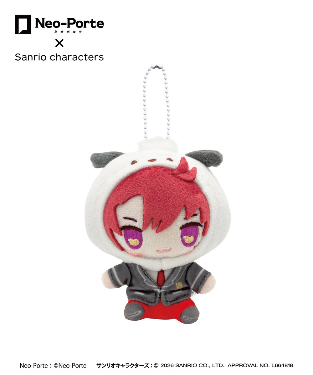 『Neo-Porte&times;Sanrio characters』ぬいぐるみキーホルダー_柊ツルギ&times;ポチャッコ 詳細画像 - 1