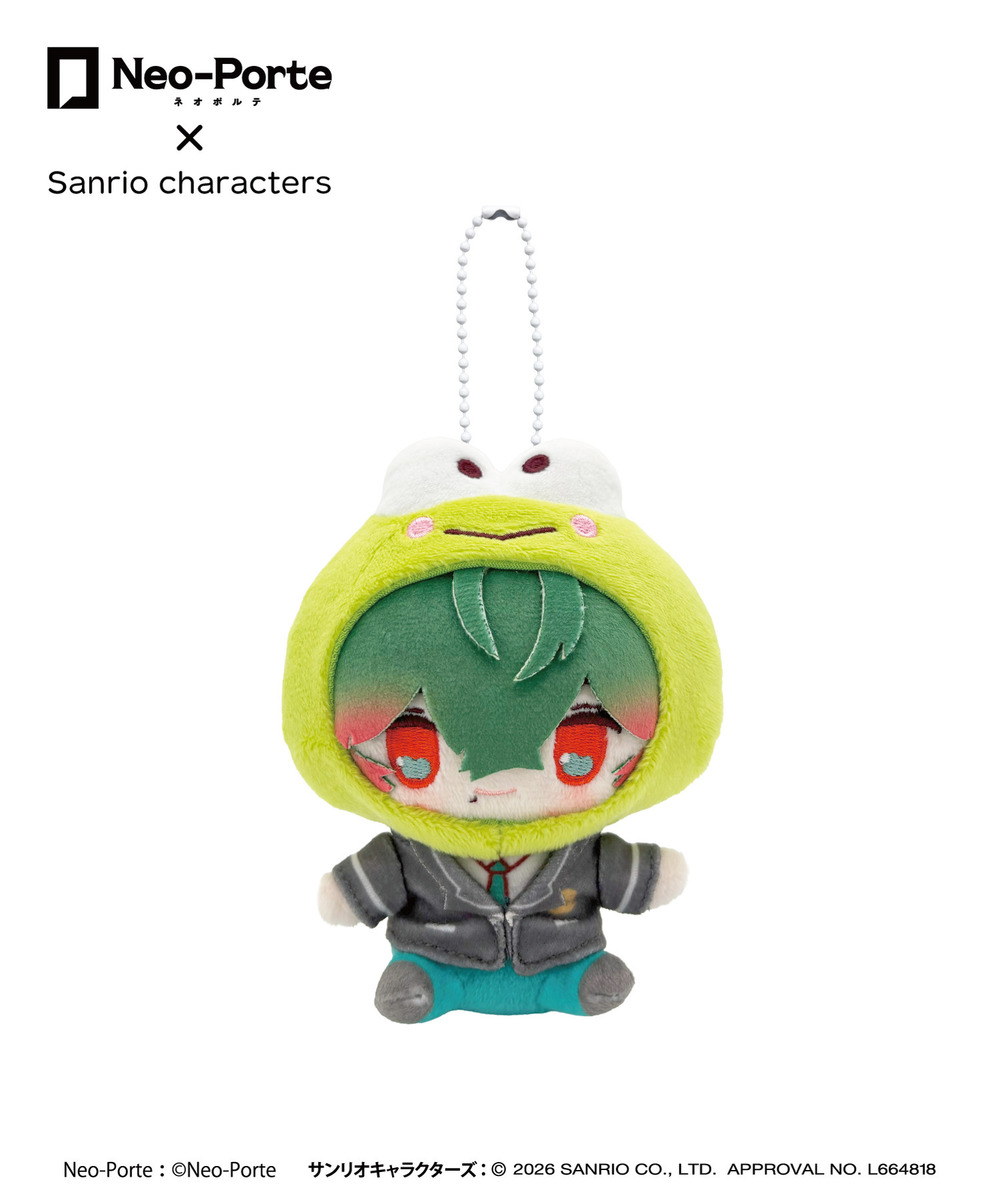 『Neo-Porte&times;Sanrio characters』ぬいぐるみキーホルダー_八神ツクモ&times;けろけろけろっぴ 詳細画像 - 1