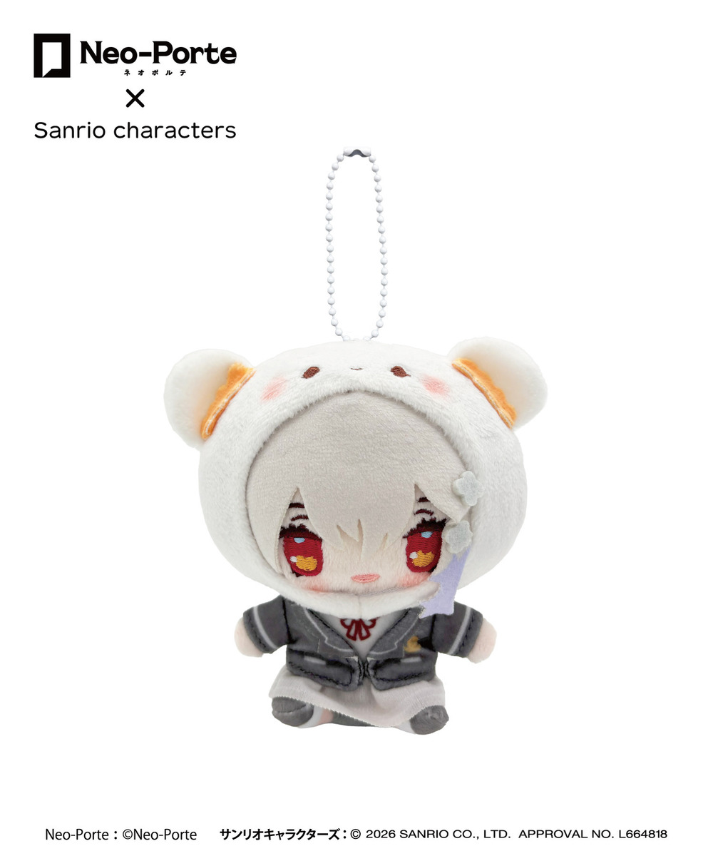 『Neo-Porte&times;Sanrio characters』ぬいぐるみキーホルダー_白那しずく&times;こぎみゅん 詳細画像 - 1