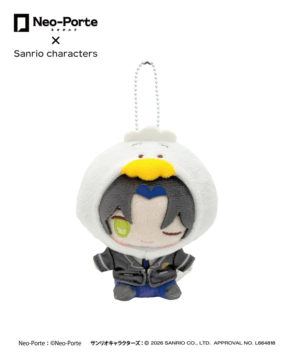 『Neo-Porte&times;Sanrio characters』ぬいぐるみキーホルダー_麻倉シノ&times;あひるのペックル 詳細画像 - 1