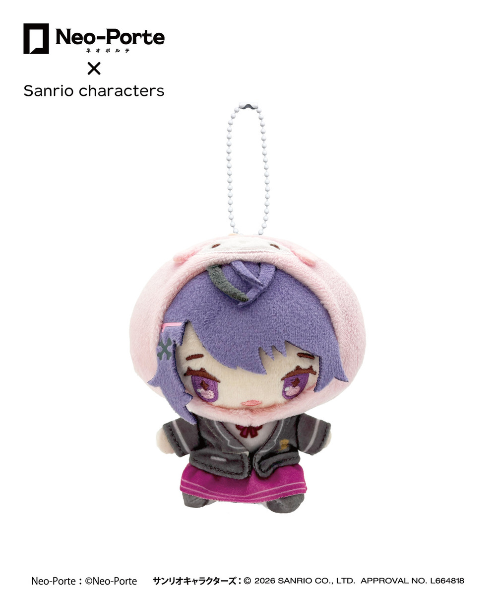 『Neo-Porte&times;Sanrio characters』ぬいぐるみキーホルダー_甘音あむ&times;マイスウィートピアノ 詳細画像 - 1