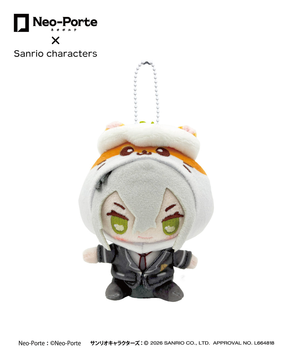 『Neo-Porte&times;Sanrio characters』ぬいぐるみキーホルダー_日裏クロ&times;コロコロクリリン 詳細画像 - 1