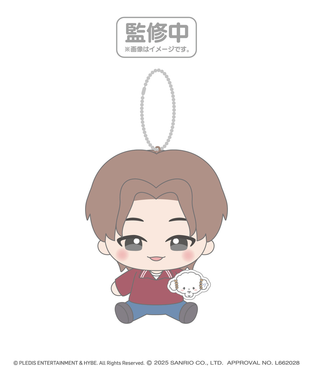 「SEVENTEEN×SANRIO CHARACTERS」ぬいぐるみキーホルダー_WOOZI 詳細画像 - 1
