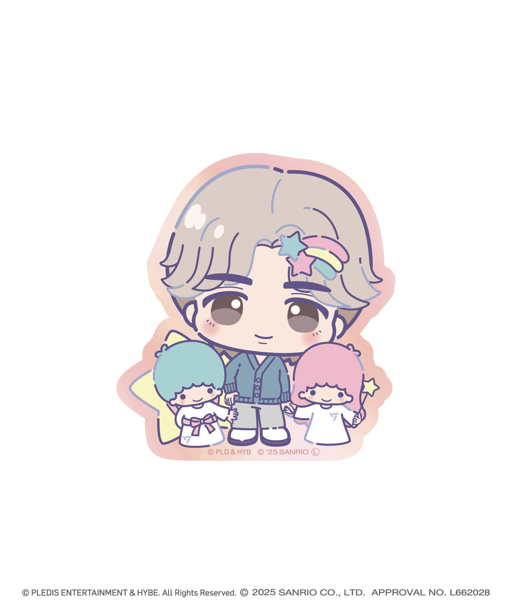 「SEVENTEEN×SANRIO CHARACTERS」オーロラステッカー_S.COUPS 詳細画像 - 1