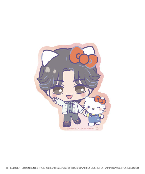 「SEVENTEEN×SANRIO CHARACTERS」オーロラステッカー_JUN