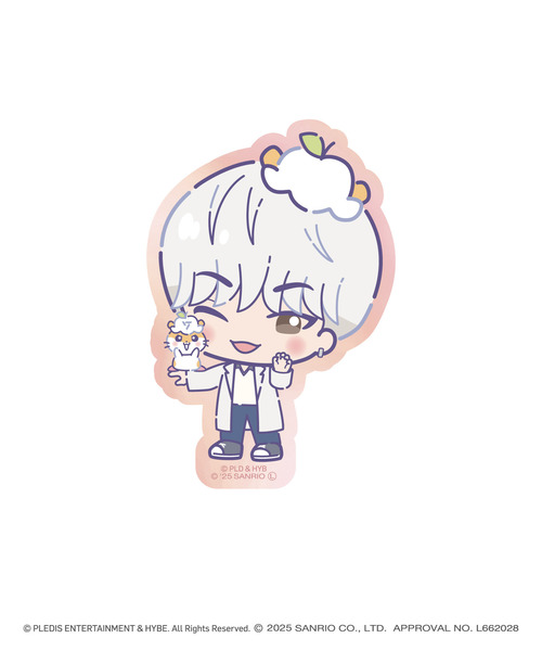 「SEVENTEEN×SANRIO CHARACTERS」オーロラステッカー_HOSHI