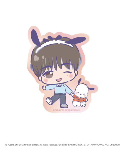 「SEVENTEEN×SANRIO CHARACTERS」オーロラステッカー_DK