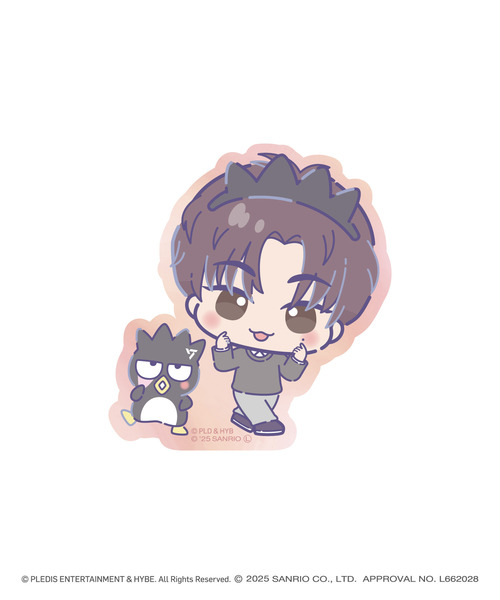 「SEVENTEEN×SANRIO CHARACTERS」オーロラステッカー_SEUNGKWAN