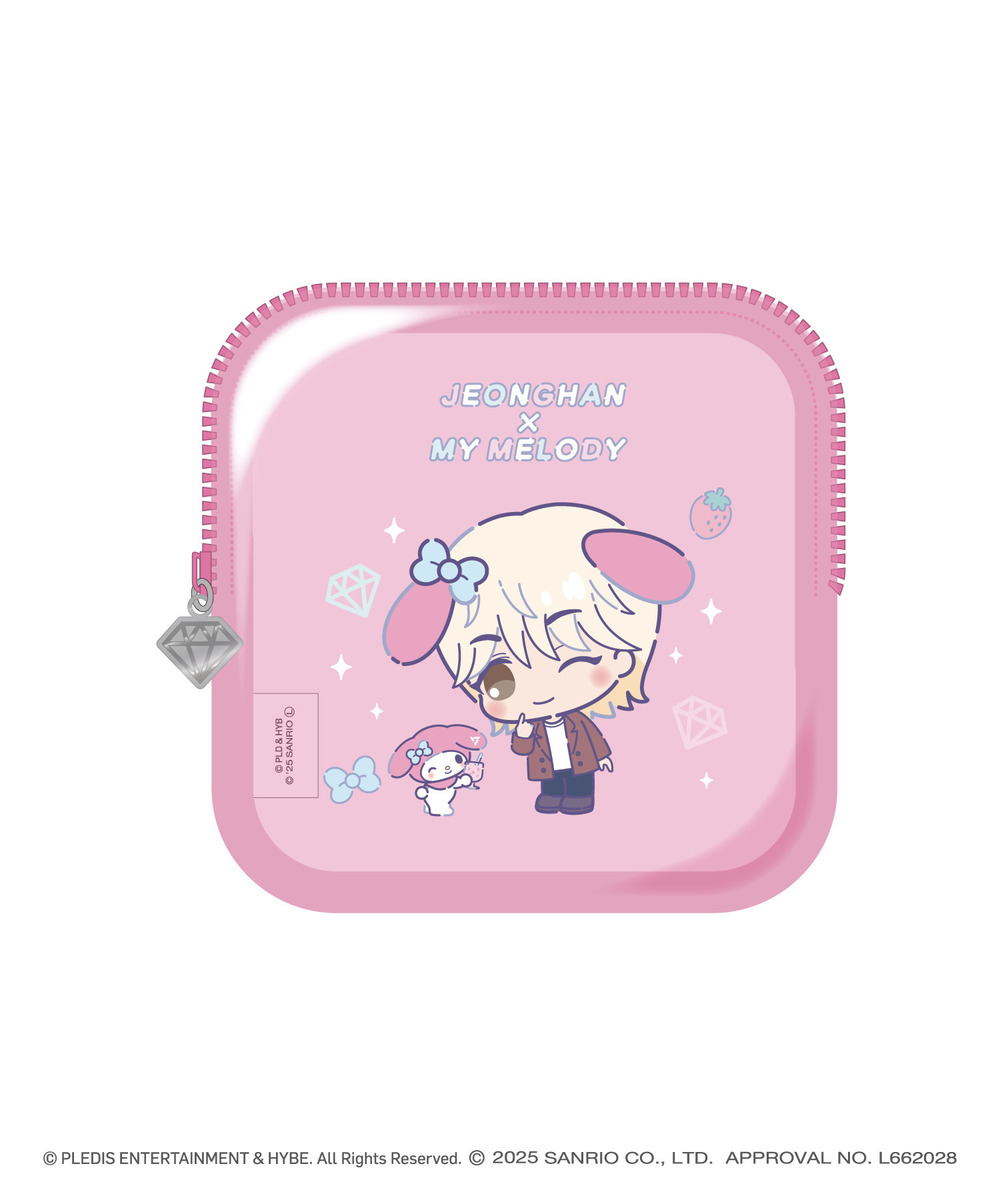 「SEVENTEEN×SANRIO CHARACTERS」スクエアポーチ_JEONGHAN 詳細画像 - 1