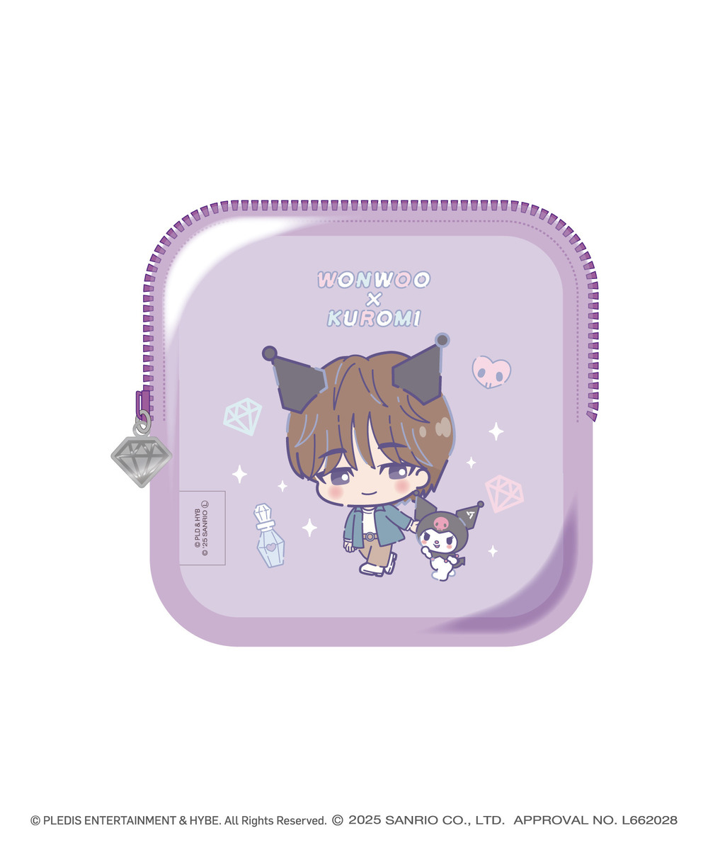 「SEVENTEEN×SANRIO CHARACTERS」スクエアポーチ_WONWOO 詳細画像 - 1