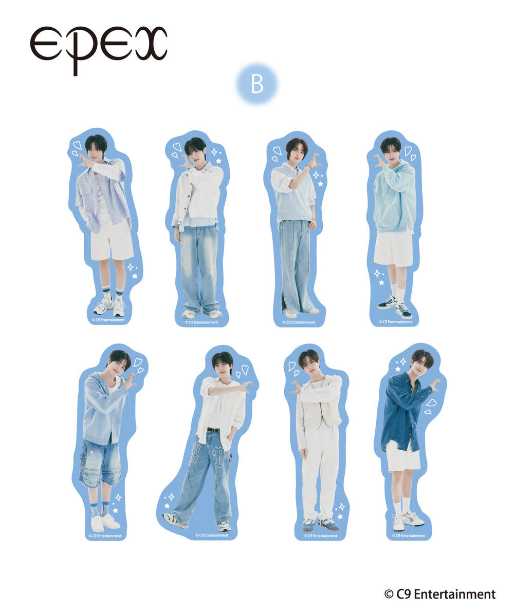 『EPEX』ステッカーセット（2枚入り/ランダム仕様） 詳細画像 - 3