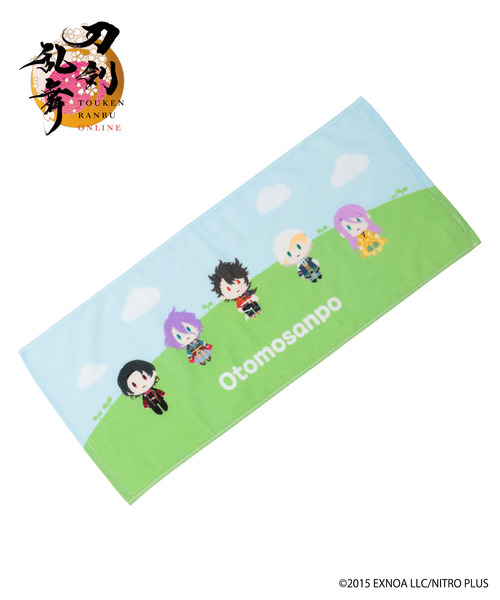 『刀剣乱舞ONLINE』「御伴散歩」始まりの五振りフェイスタオル