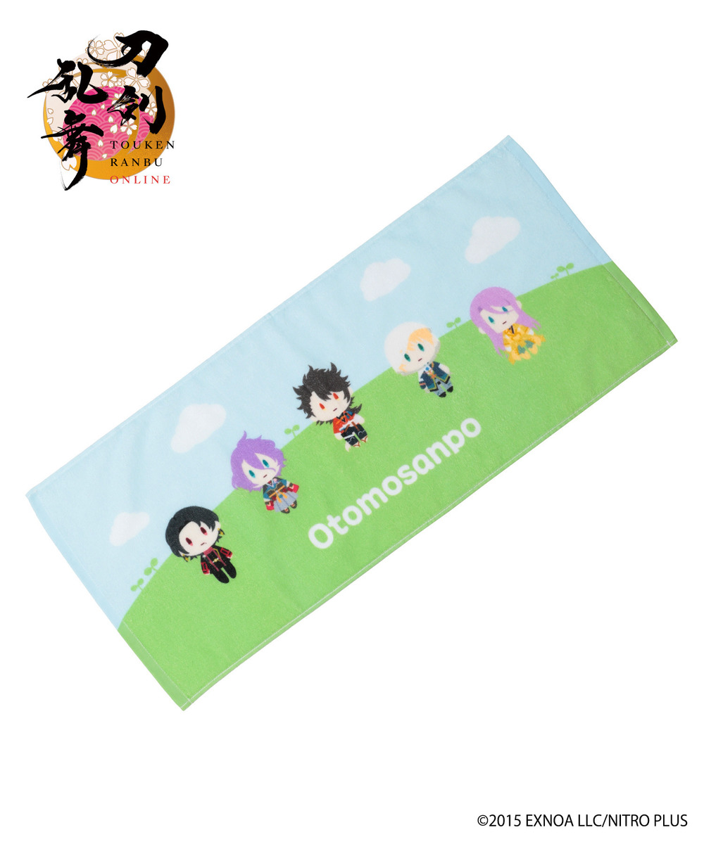 『刀剣乱舞ONLINE』「御伴散歩」始まりの五振りフェイスタオル 詳細画像 - 1