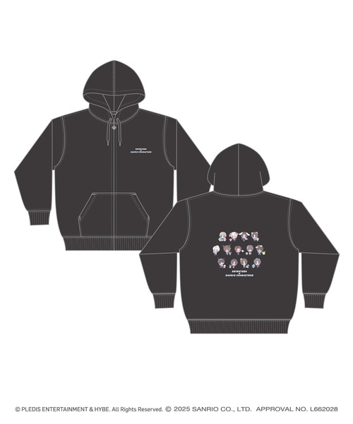 「SEVENTEEN×SANRIO CHARACTERS」ZIPパーカー