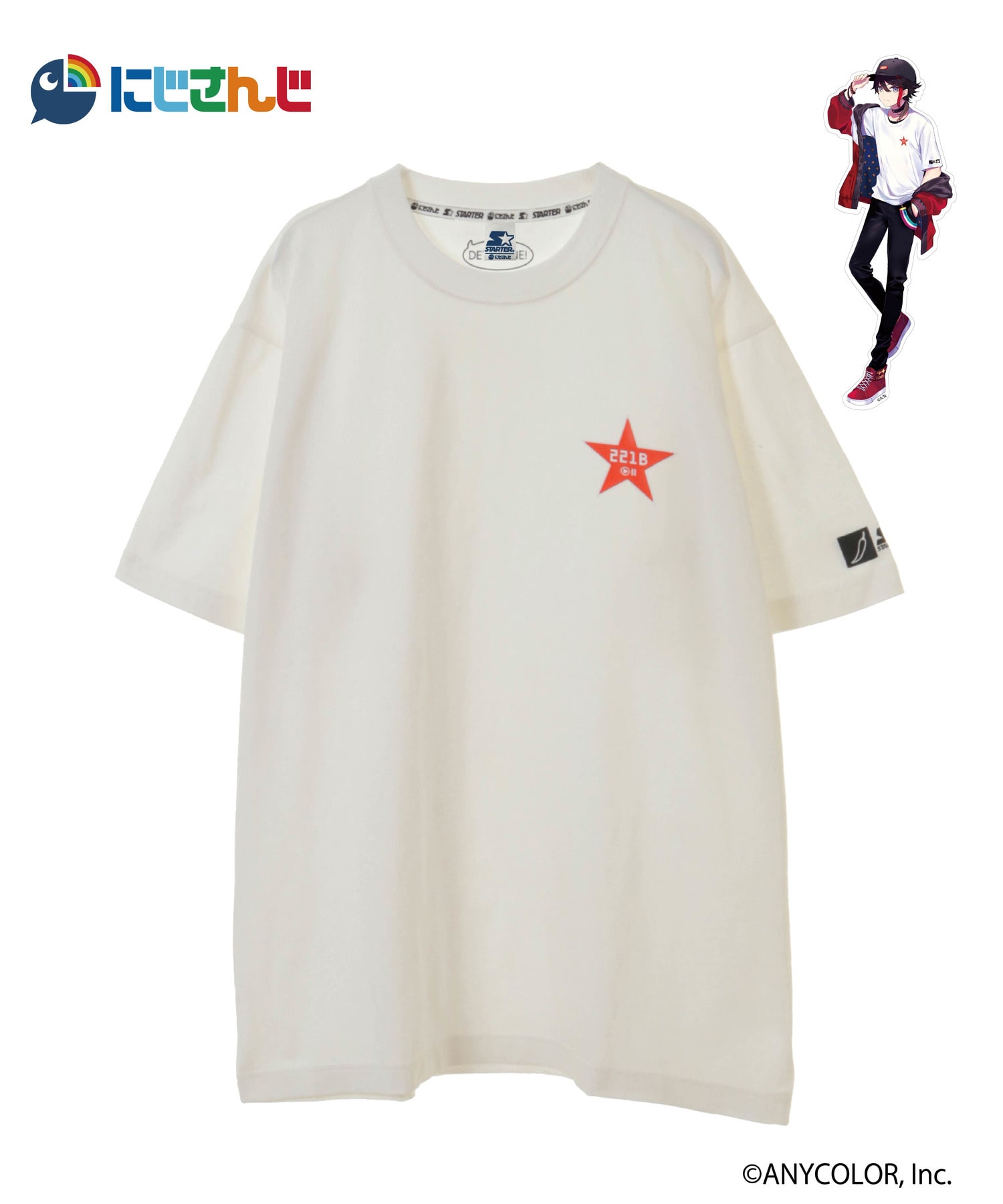 にじさんじ×STARTERコラボTシャツ_三枝明那_HICUL（ハイカル）限定